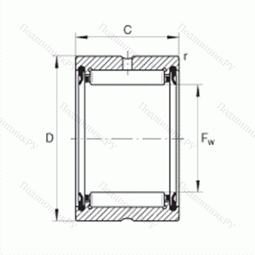 Подшипник роликовый игольчатый RNA 4902-2RSR